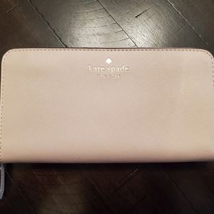 Kate spade large beige wallet